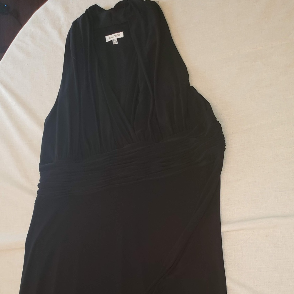 Jones Studio Black Halter Cocktail Dress - 22w